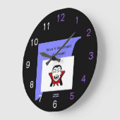 ヴァンプタスティックハロウィンアクリル壁時計 ラージ壁時計 (傾斜)