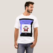 ヴァンプタスティックハロウィーンのメンズホワイトベーシックTシャツ Tシャツ (正面フル)