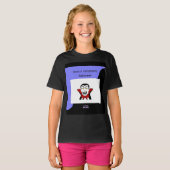 ヴァンプタスティックハロウィーンガールズブラックベーシックTシャツ Tシャツ (正面フル)