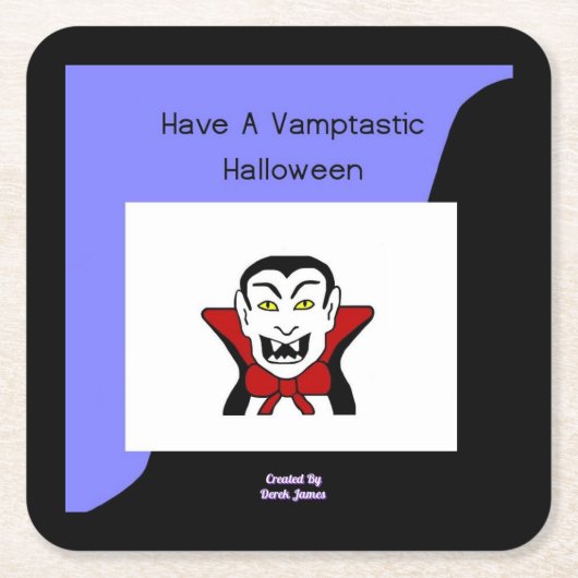 ヴァンプタスティックハロウィーン紙コースター スクエアペーパーコースター (正面)