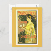 ヴァンホーテンズカカオエンショコラードヴィンテージ ポストカード (正面/裏面)