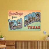 ヴァンホーン,テキサス州 – ラージレターシーン キャンバスプリント (インサイチュ (リビング))