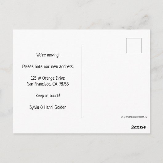 ヴァンマウンテンズヴァンライフサンライズを移動 ポストカード (裏面)