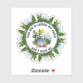 ヴァンライフは私の名前をキャンピングと呼カスタムんでいる シール (シート)