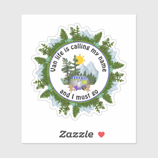 ヴァンライフは私の名前をキャンピングと呼カスタムんでいる シール (シート)