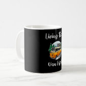 ヴァンライフを生きろ！ コーヒーマグカップ (正面左)