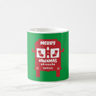 ヴァンライフクリスマスとクリスマスの贈り物 コーヒーマグカップ