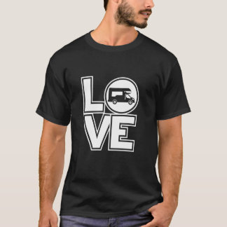 ヴァンライフノマズラブバンおもしろいライフ Tシャツ