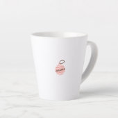 ヴァンライフピガーリーンクヴィンテージヴァンクリスマスツリー カフェラテマグ (右アングル)