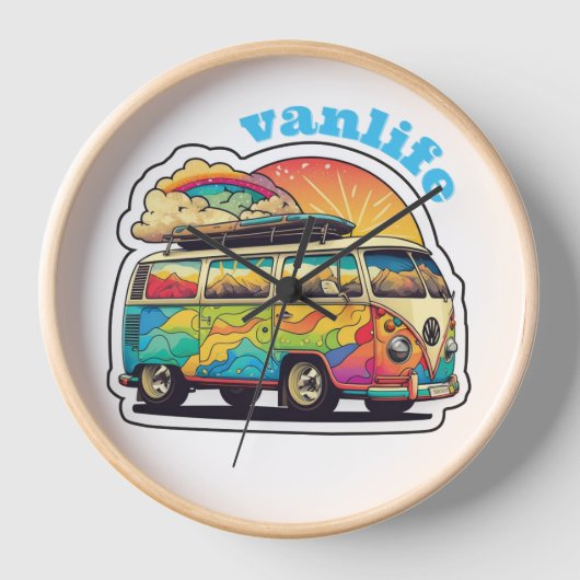 ヴァンライフライブ 壁時計 (正面)