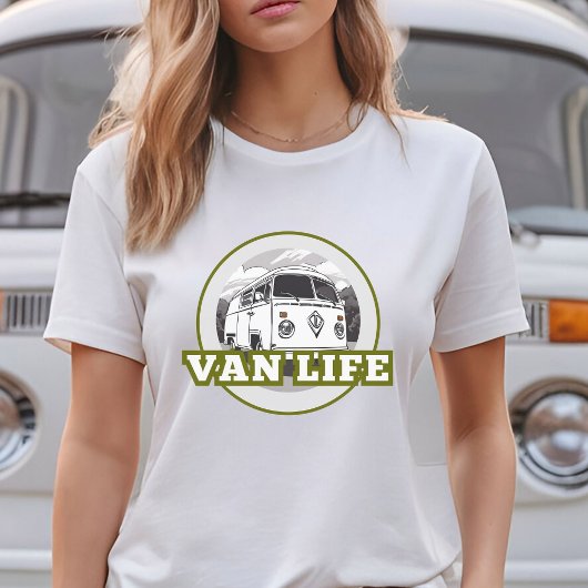ヴァンライフ軍グリーン Tシャツ