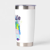 ヴァンライフTシャツ 保温保冷タンブラー (左面)