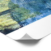 ヴァンヴィンセントは麦わら帽子と青いシャツでゴッホ ポスター (角)