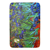 ヴァン人気があるゴッホの絵画アイリス バスマット (正面縦)