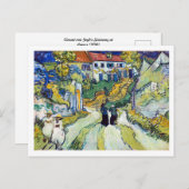 ヴァン・ゴッホのオーヴェースの階段（1890年） ポストカード (正面/裏面)