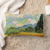 ヴァン・ゴッホのハイ・ガリーヌの麦畑と柏の木 ランバークッション (ブランケット)