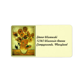 ヴァン・ゴッホの人気があるひま絵画わい。 ラベル