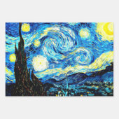 ヴァン・ゴッホの最も人気がある多い絵画 ラッピングペーパーシート (正面3)