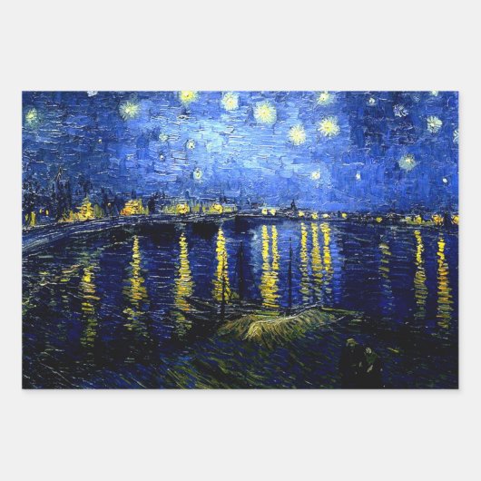ヴァン・ゴッホの最も人気がある多い絵画 ラッピングペーパーシート (正面)