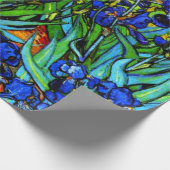 ヴァン・ゴッホの有名絵画なアイリス ラッピングペーパー (角)