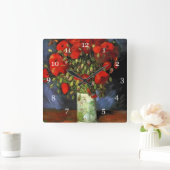 ヴァン·ゴッホの有名絵画な、複数の選択肢 スクエア壁時計 (ホーム)