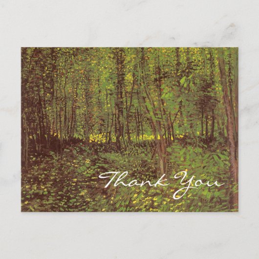 ヴァン・ゴッホの木と低成長 ポストカード (正面)