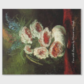 ヴァン·ゴッホの牡丹の花瓶。ヴィンテージフローラ油 ラッピングペーパー (フラット)