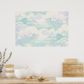 ヴァン・ゴッホの空の背景 ポスター (キッチン)