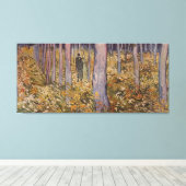 ヴァン・ゴッホの「二つの姿による低成長」（1890年） キャンバスプリント (インサイチュ (ウッドフロア))