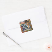 ヴァン・ゴッホ引用文もし、あなたは本当に自然を愛している。 スクエアシール (封筒)