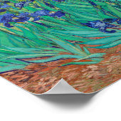 ヴァン・ゴッホ・アイリス青色フローラヴィンテージ印象主義 ポスター (角)