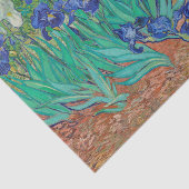 ヴァン・ゴッホ・アイリス青色フローラヴィンテージ印象主義 薄葉紙 (詳細)