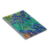 ヴァン・ゴッホ・アイリス青色フローラ自然印象主義 ノートブック (右側)