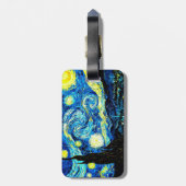 ヴァン・ゴッホ・アート、スタリー・ナイ絵画ト、有名 ラゲッジタグ (裏面縦)