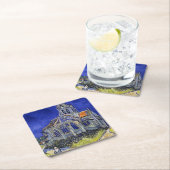 ヴァン・ゴッホ・オーヴェース教会 スクエアペーパーコースター (インサイチュ)