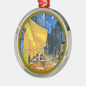 ヴァン・ゴッホ-カフェ・テ絵画ラス、 メタルオーナメント (左)