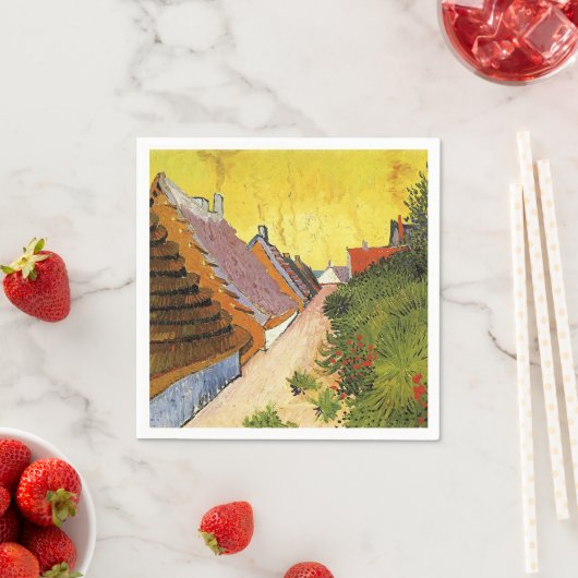 ヴァン・ゴッホ – サントマリーの通り、 スタンダードカクテルナプキン (インサイチュ)