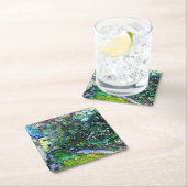 ヴァン・ゴッホ・サン・レミーのアサイア庭園 スクエアペーパーコースター (インサイチュ)