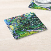 ヴァン・ゴッホ・サン・レミーのアサイア庭園 スクエアペーパーコースター (アングル)