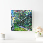 ヴァン・ゴッホ・サン・レミーのアサイア庭園 スクエア壁時計 (ホーム)