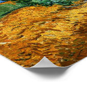 ヴァン・ゴッホ – ヒノキの木がある小麦畑。 ポスター (角)