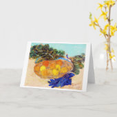 ヴァン・ゴッホ・ブルー・グローブのオレンジとレモン カード (黄色い花)