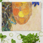 ヴァン・ゴッホ・ブルー・グローブのオレンジとレモン キッチンタオル (折り畳み)