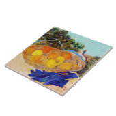 ヴァン・ゴッホ・ブルー・グローブのオレンジとレモン タイル (側面)