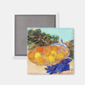 ヴァン・ゴッホ・ブルー・グローブのオレンジとレモン マグネット (正面/裏面)