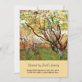 ヴァン・ゴッホ・ブロッサムの果樹園 招待状 (裏面)