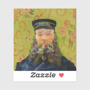 ヴァン・ゴッホ・ポストマン。ポートレート印象派芸術 シール