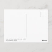 ヴァン・ゴッホ・ポストマン。ポートレート印象派芸術 ポストカード (裏面)