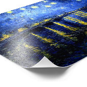 ヴァン・ゴッホ – ローヌ川の上の星空の夜、 フォトプリント            (角)