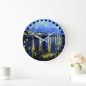ヴァン·ゴッホ-ローンの上のスターリー·ナイト ラージ壁時計 (ホーム)